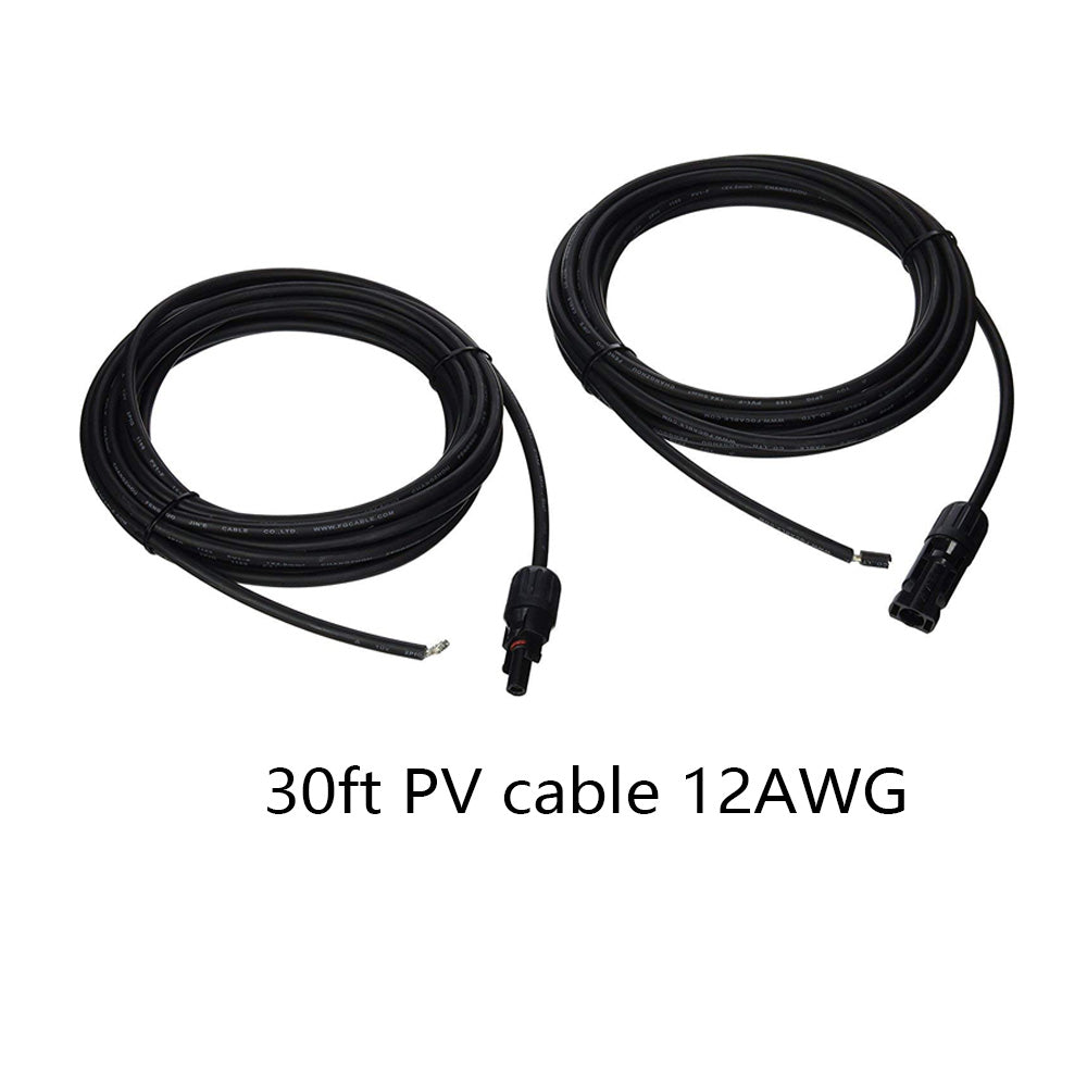 ACOPOWER 12V  Poly Solar RV Kits + MPPT / PWM Charge Controller-5