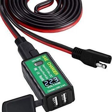 ACOPOWER 4.8A USB Charger Solar Panel Battery to USB Adapter-0