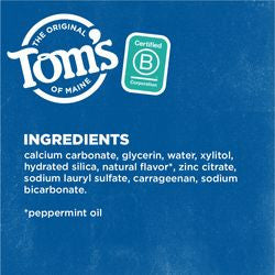 Tom's Of Maine Peppermint, Tartar Control+Whitening Toothepaste (6x5.5 Oz)-6