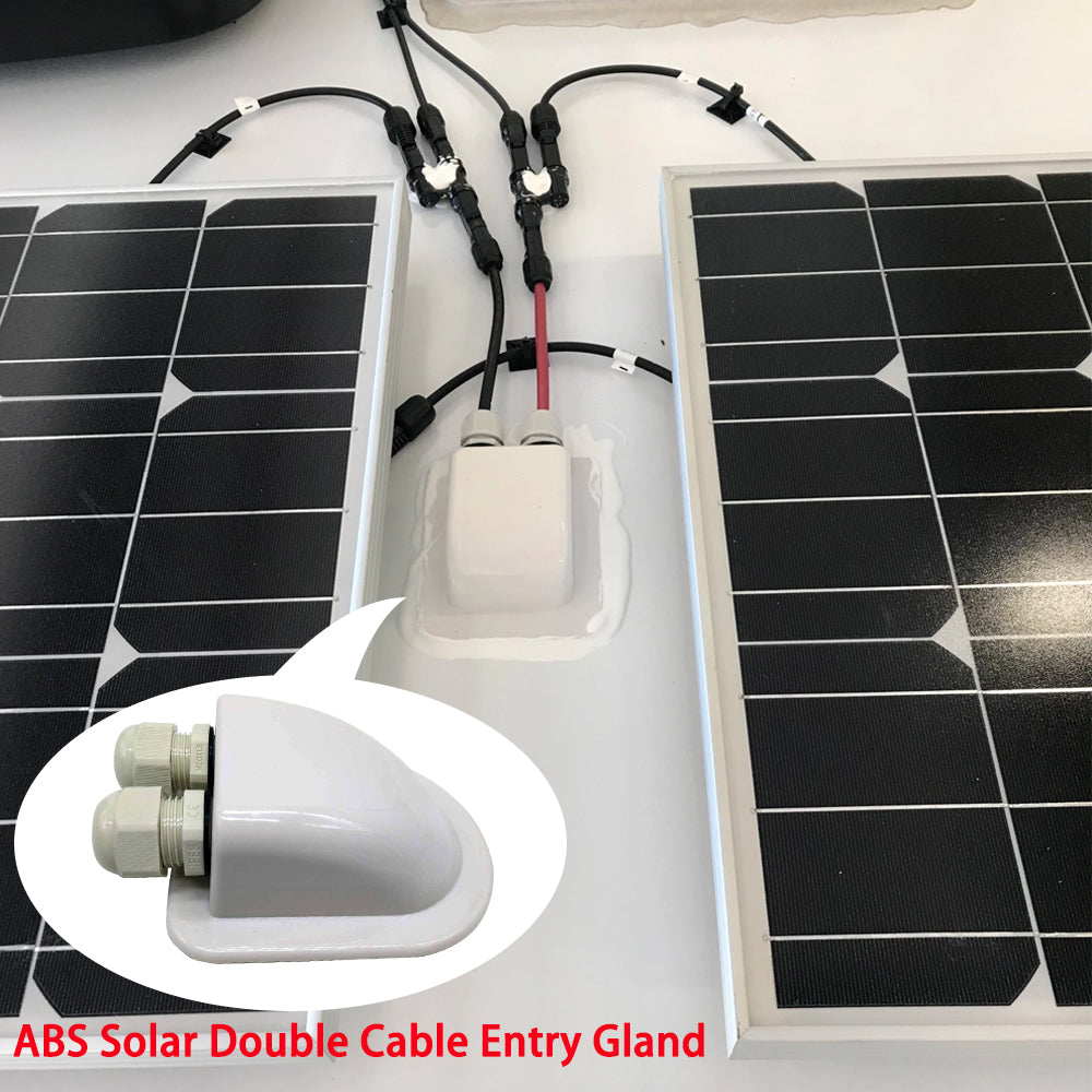 ACOPOWER 12V  Poly Solar RV Kits + MPPT / PWM Charge Controller-8