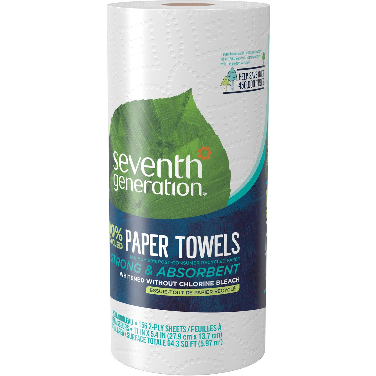 Seventh Generation Paper Towels,100% Recycled,156Shts (24x156 CT)-1