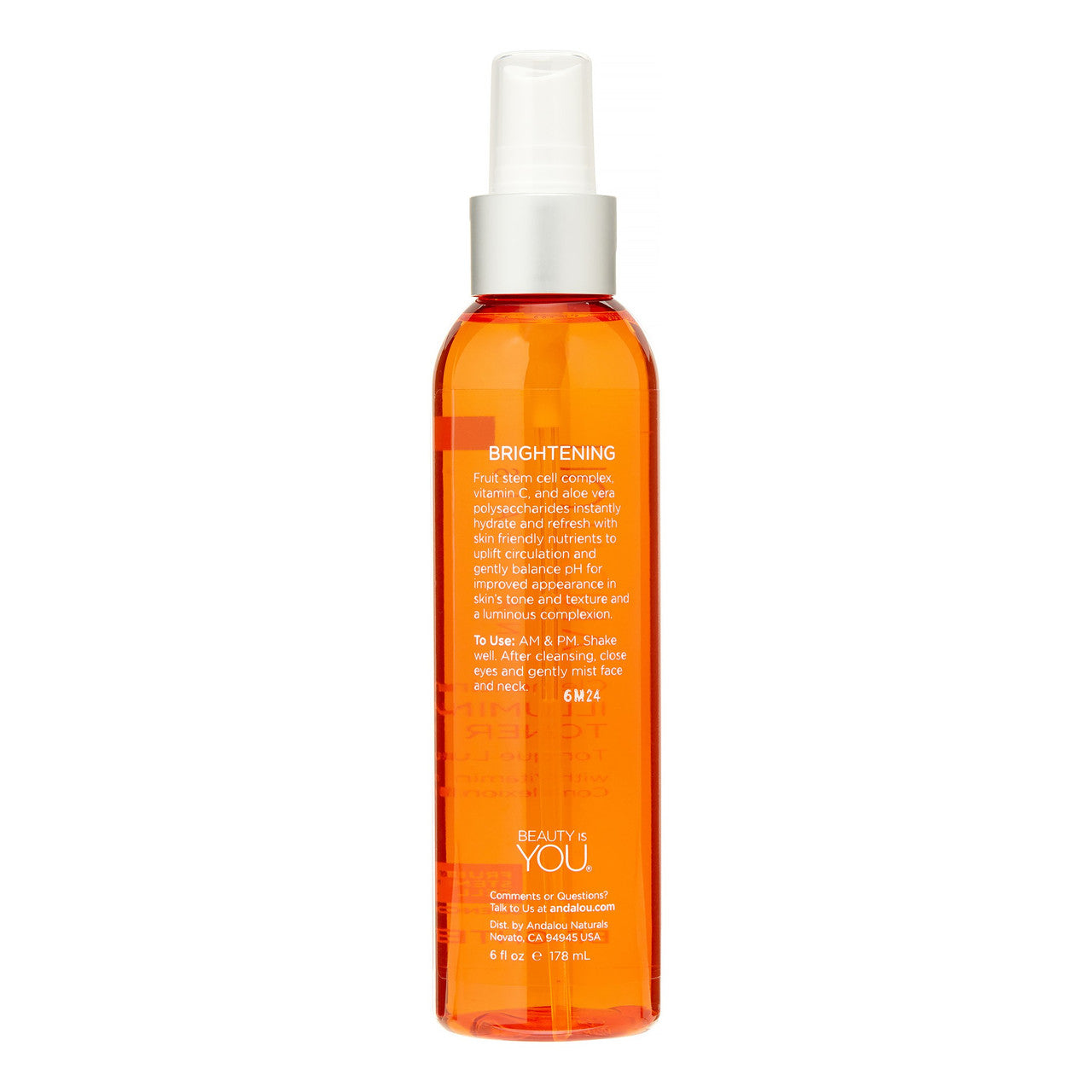 Andalou Naturals Clem+C Illuminating Toner (1x6 Oz)-1