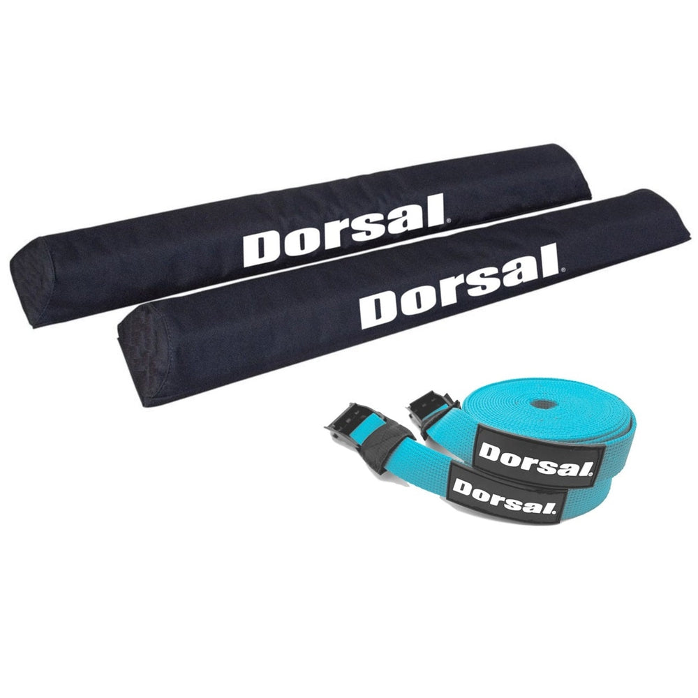 DORSAL Aero Roof Rack Pads with 15 ft Surf Straps - Pack of 4 for Car Surfboard Kayak SUP Long-8