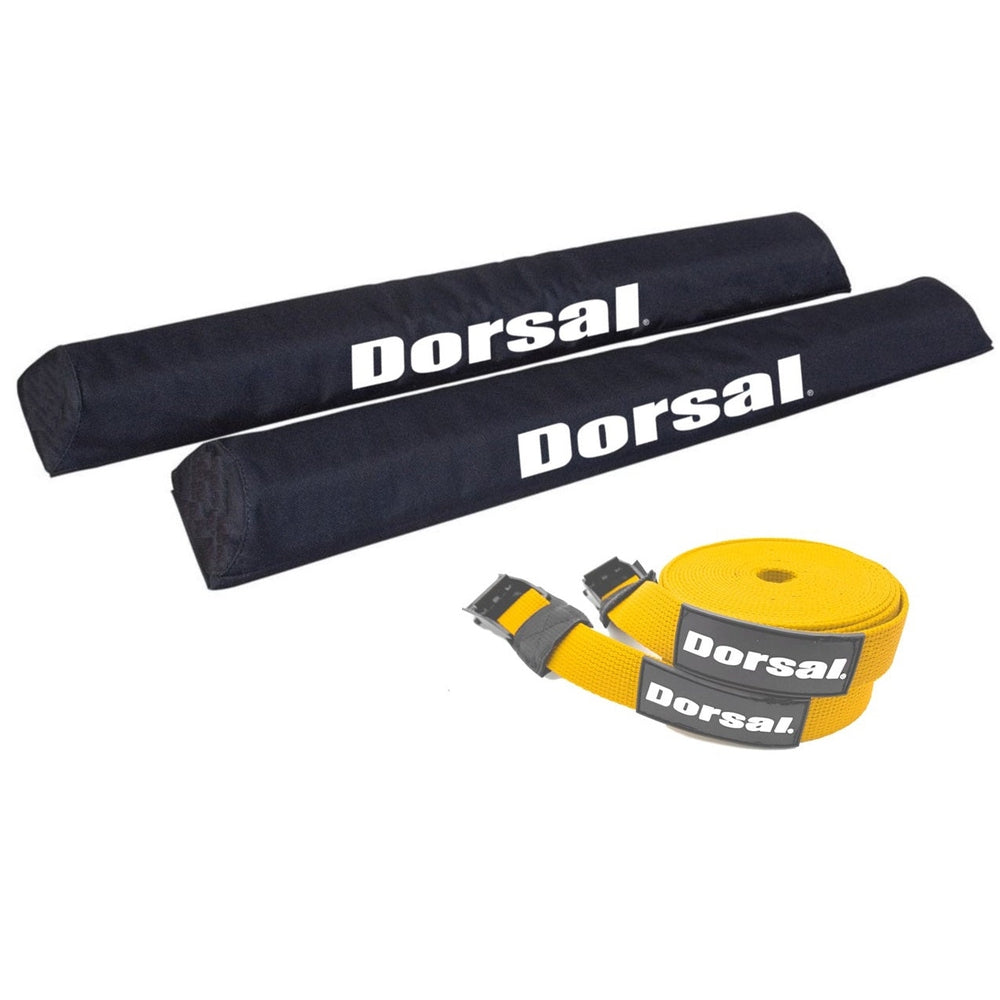 DORSAL Aero Roof Rack Pads with 15 ft Surf Straps - Pack of 4 for Car Surfboard Kayak SUP Long-5