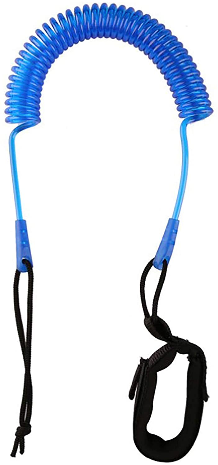 10 ft SUP Leash Ankle Strap, Blue-0