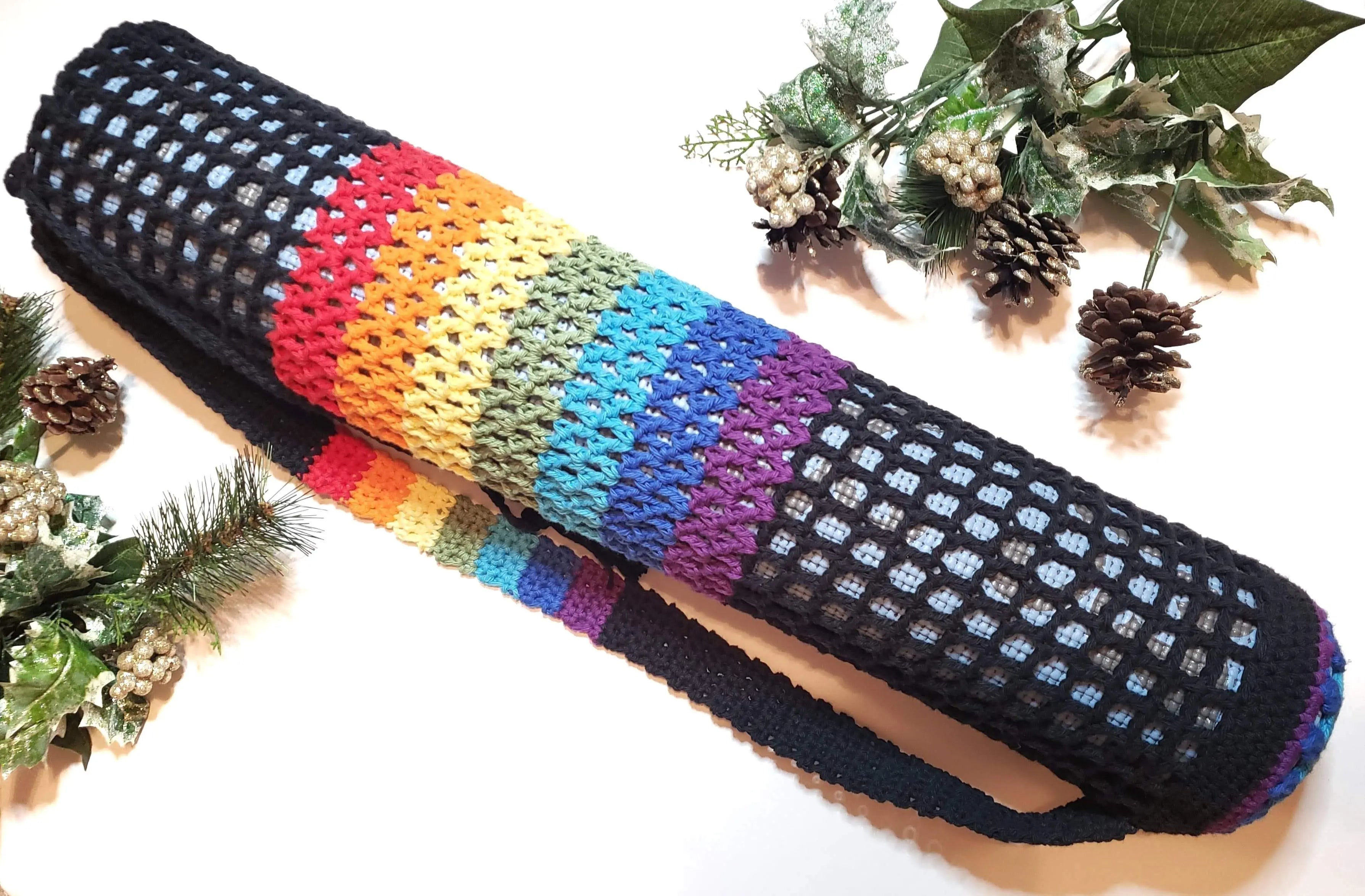 Black Chakra Yoga Mat Bag-0