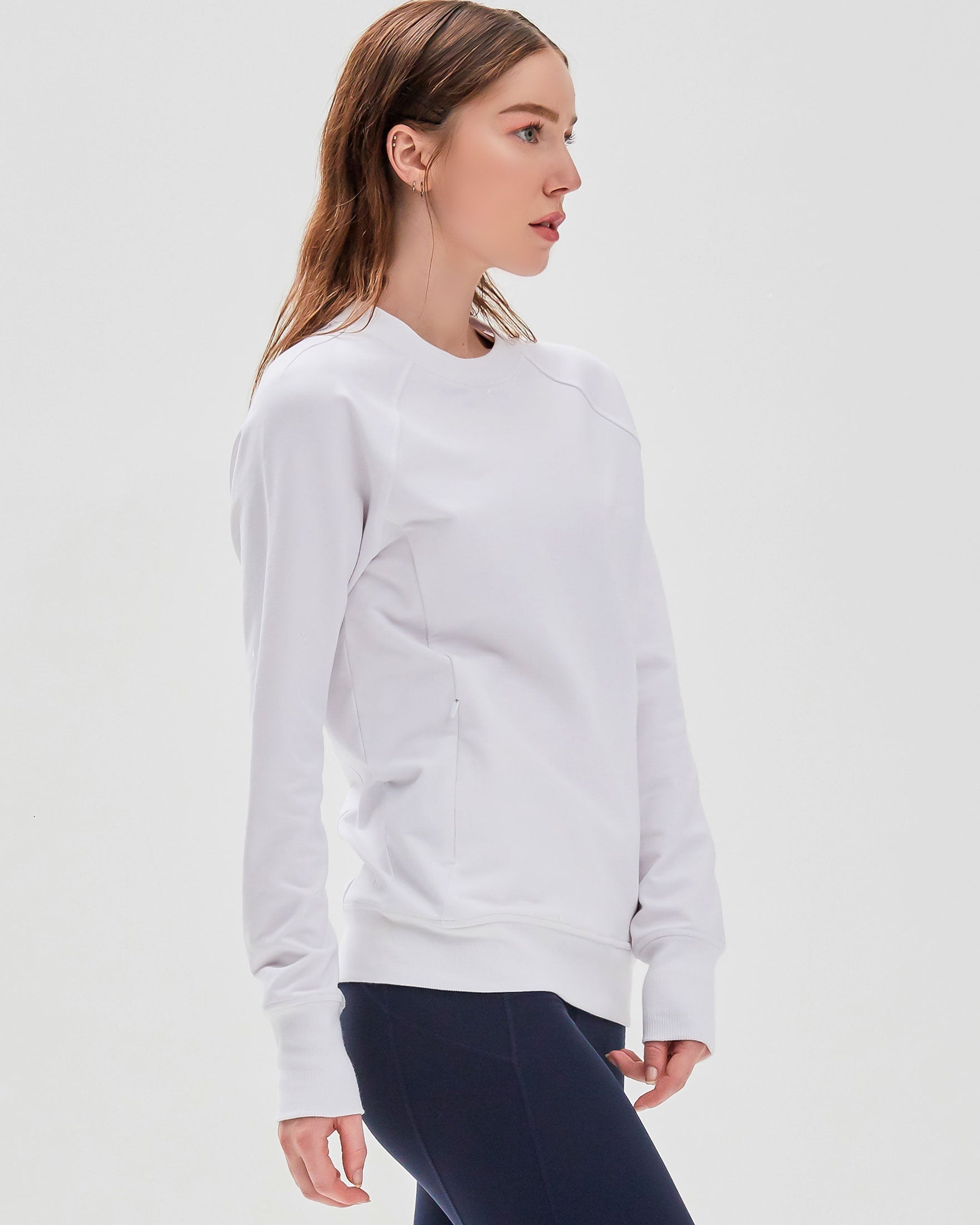 City Zip Slim Crewneck-2