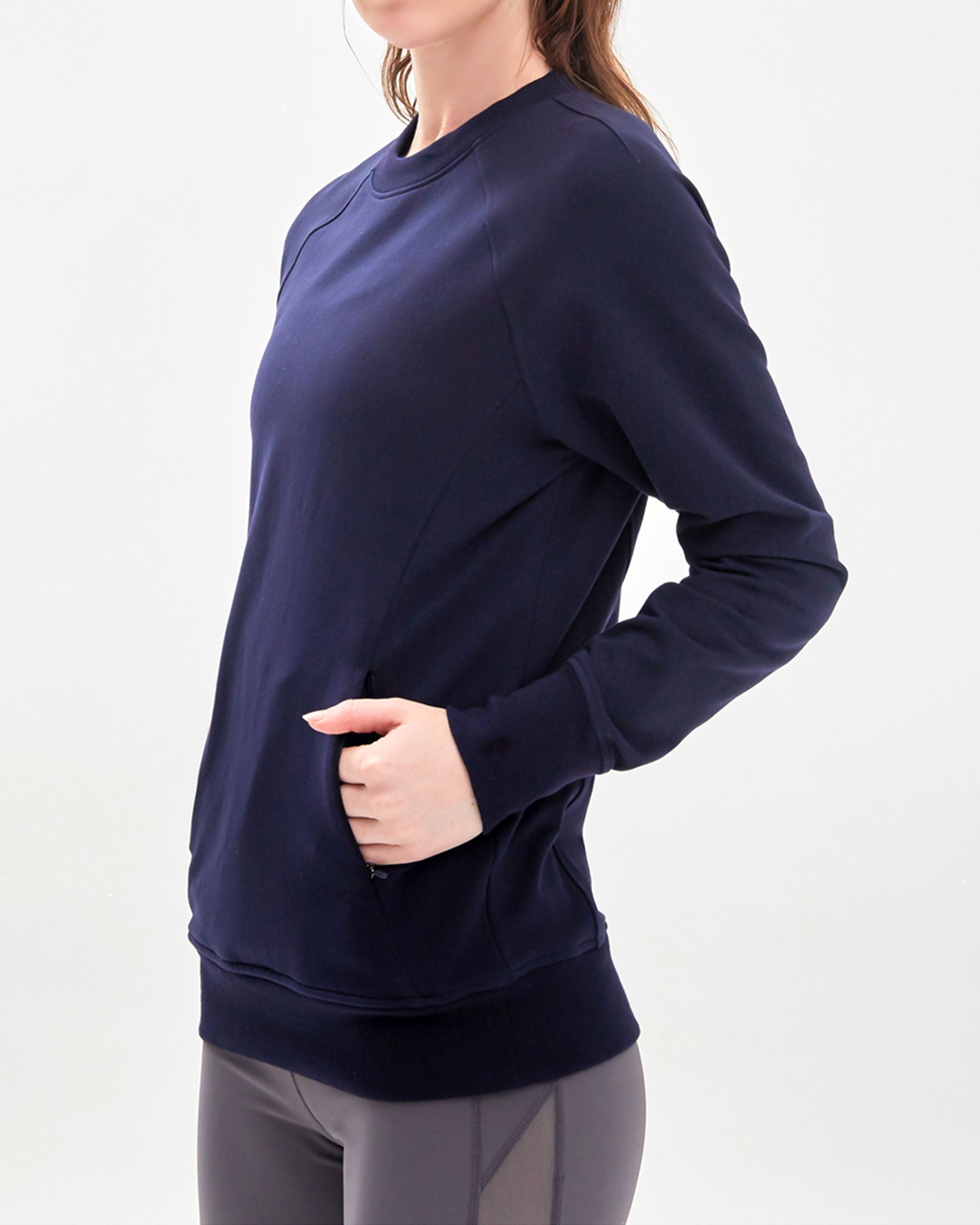 City Zip Slim Crewneck-6