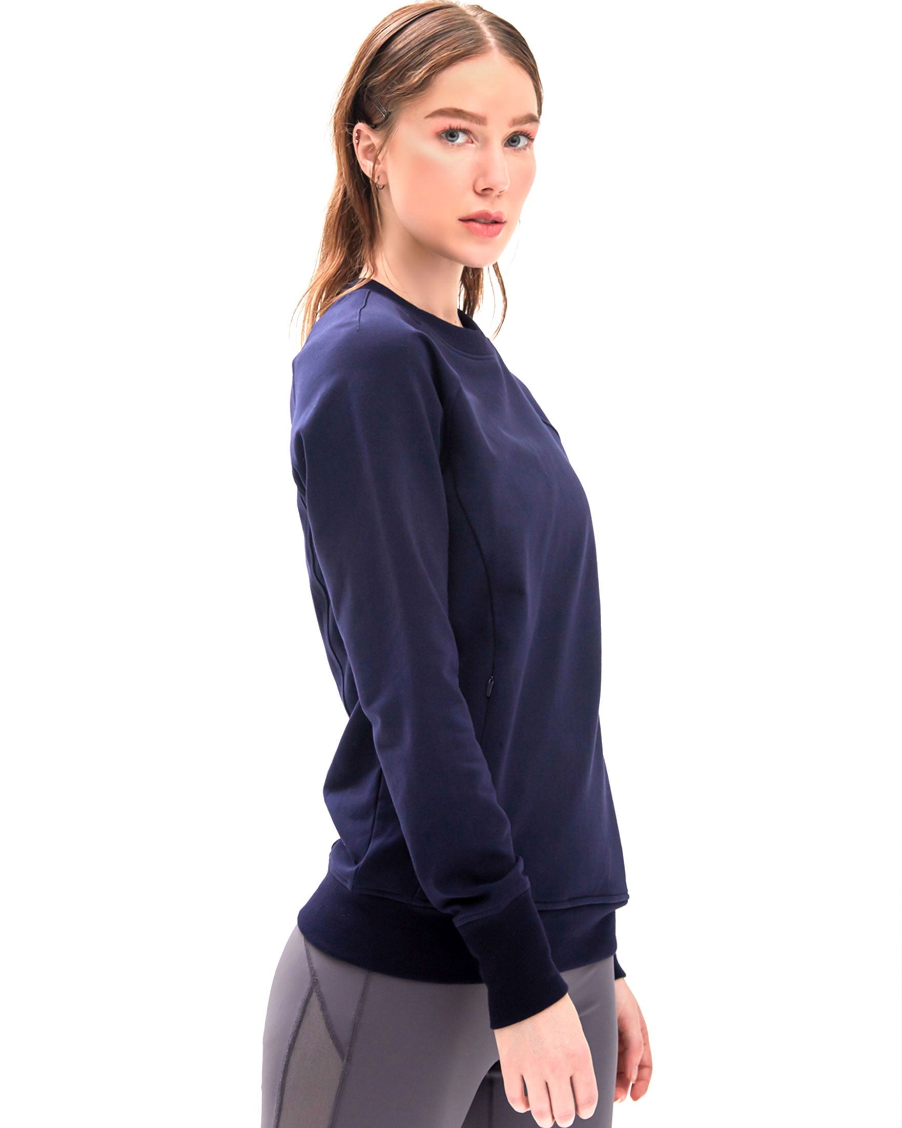 City Zip Slim Crewneck-5