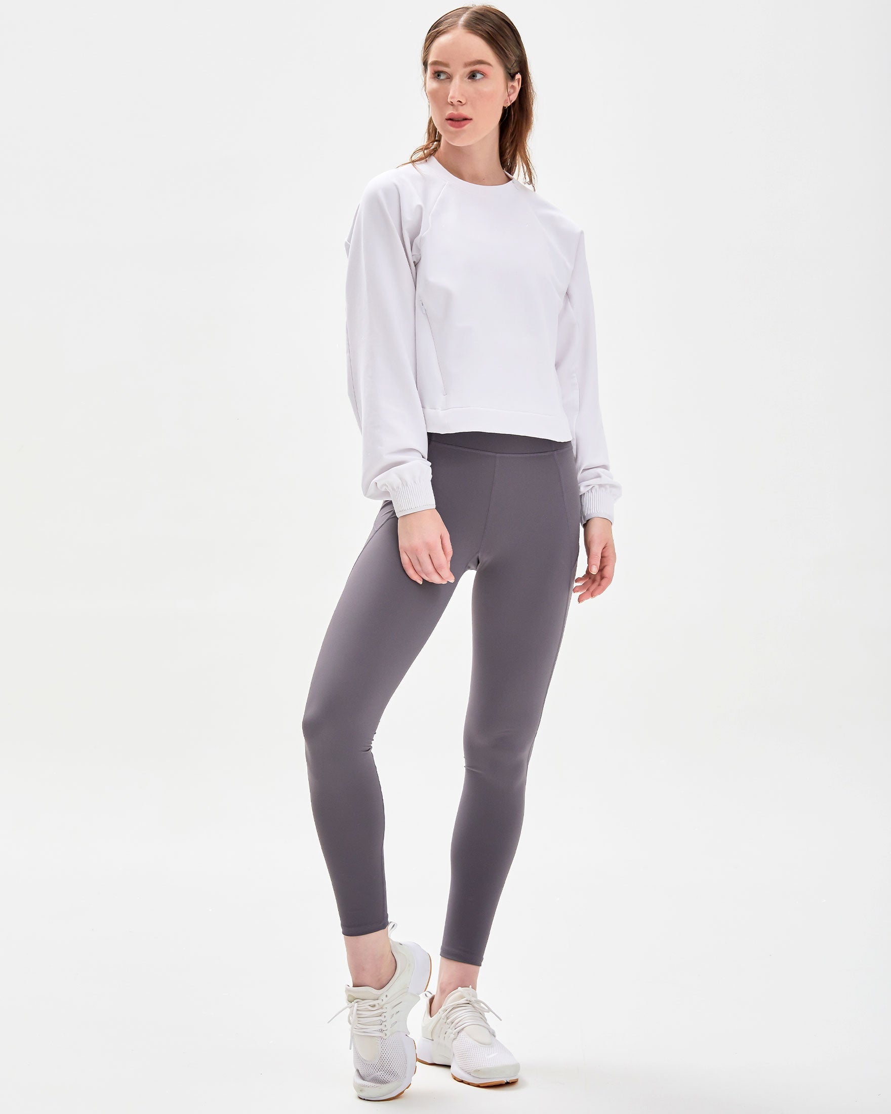 City Zip Crop Crewneck-5