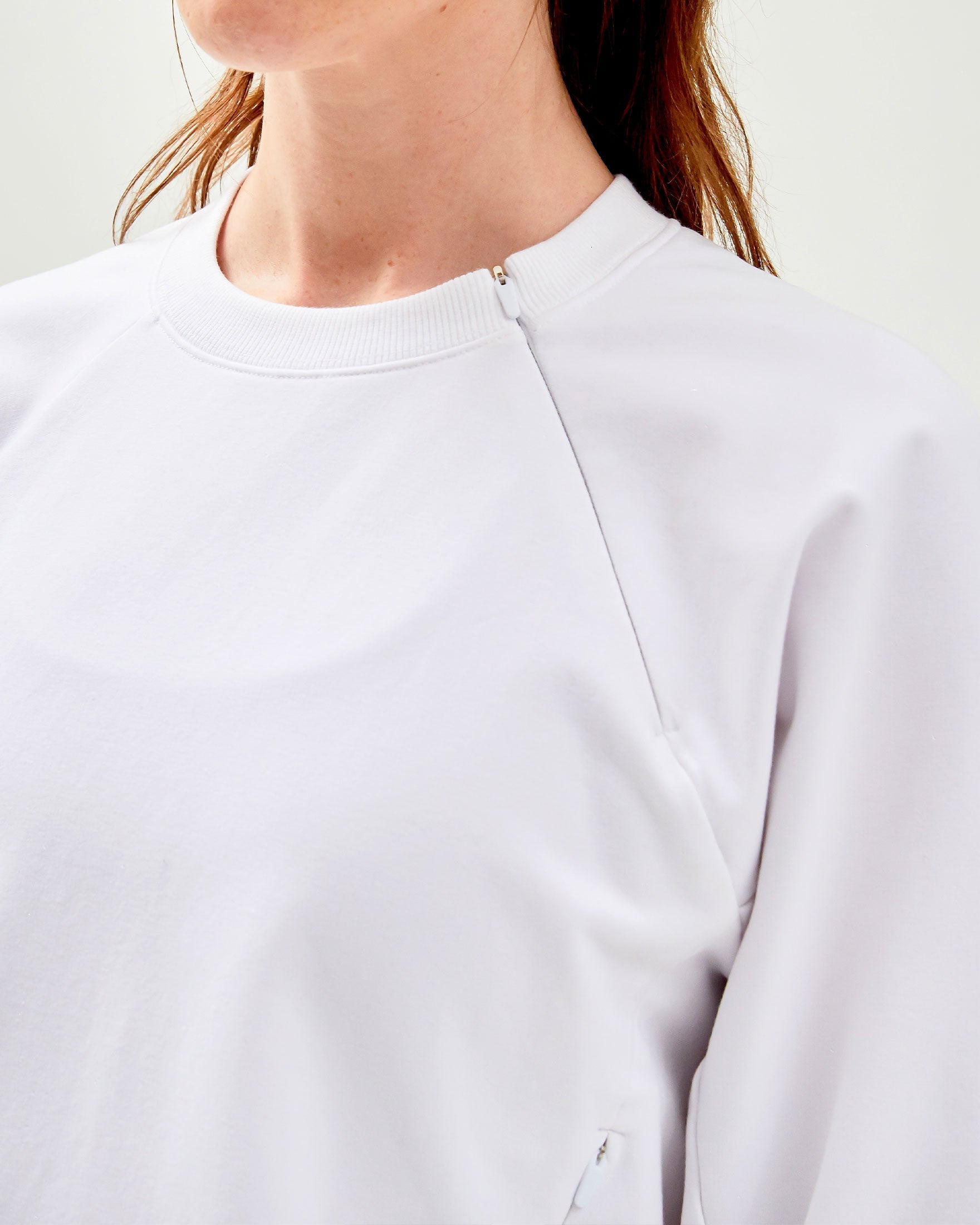City Zip Crop Crewneck-1