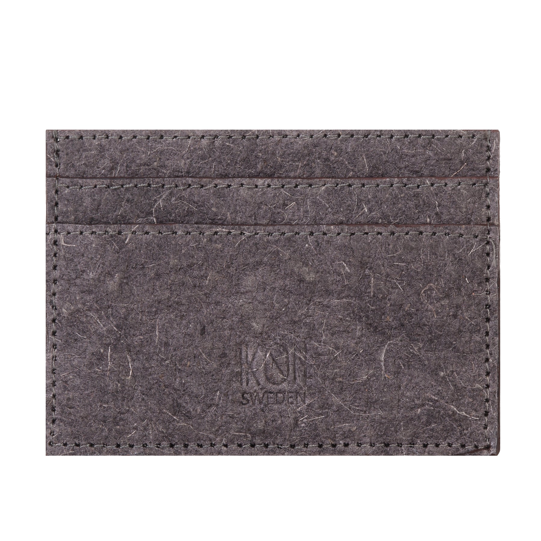 Coconut Leather Card Holder - Dark Grey-3