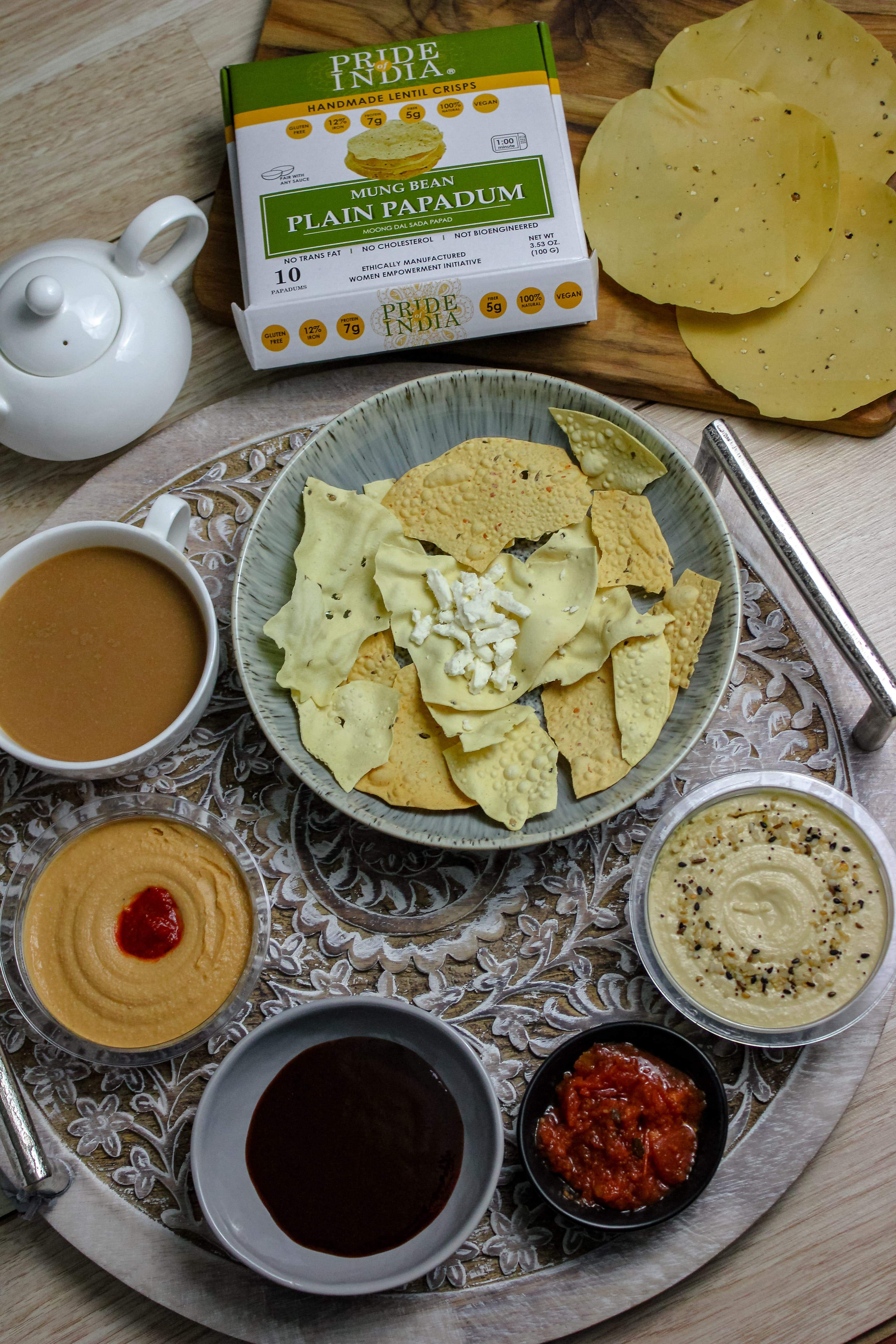 Plain Mung Bean Sada Papadum Lentil Crisp-5