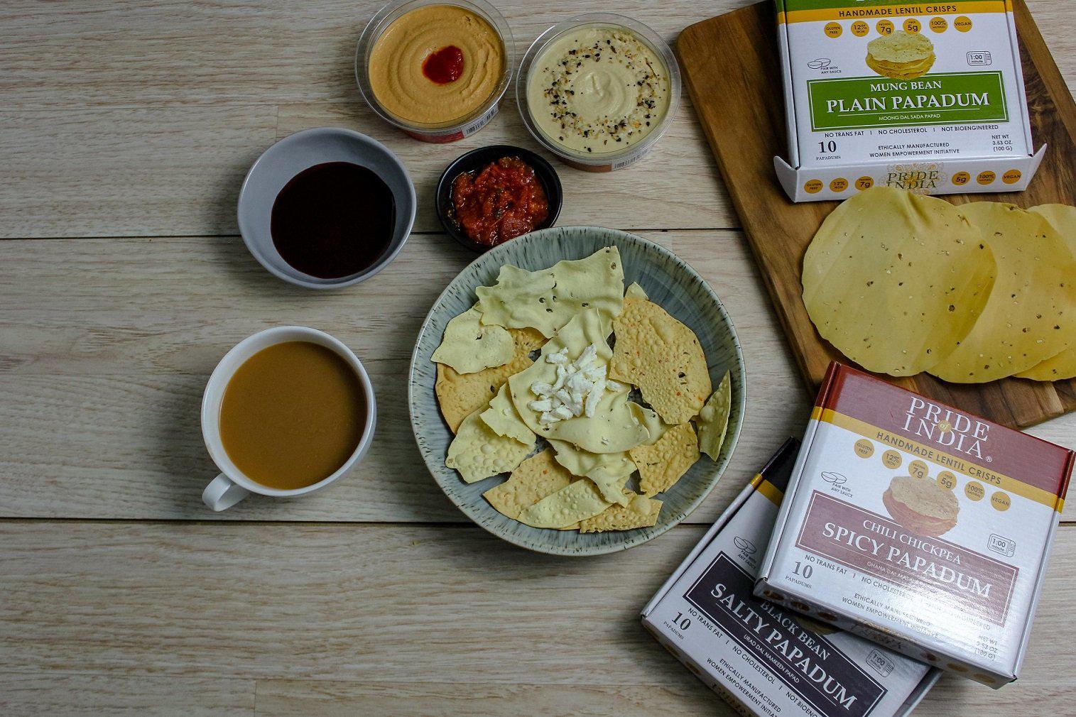 Salty Black Bean Namkeen Papadum Lentil Crisp-4