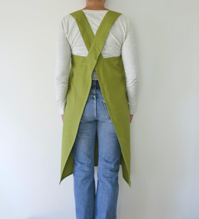 Block Smock Japanese Apron-9