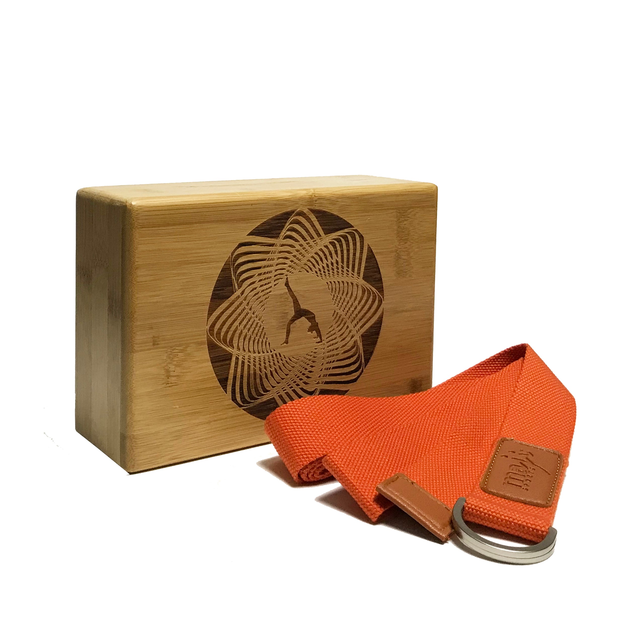 Laser Engraved Bamboo Block & Strap Combo-8