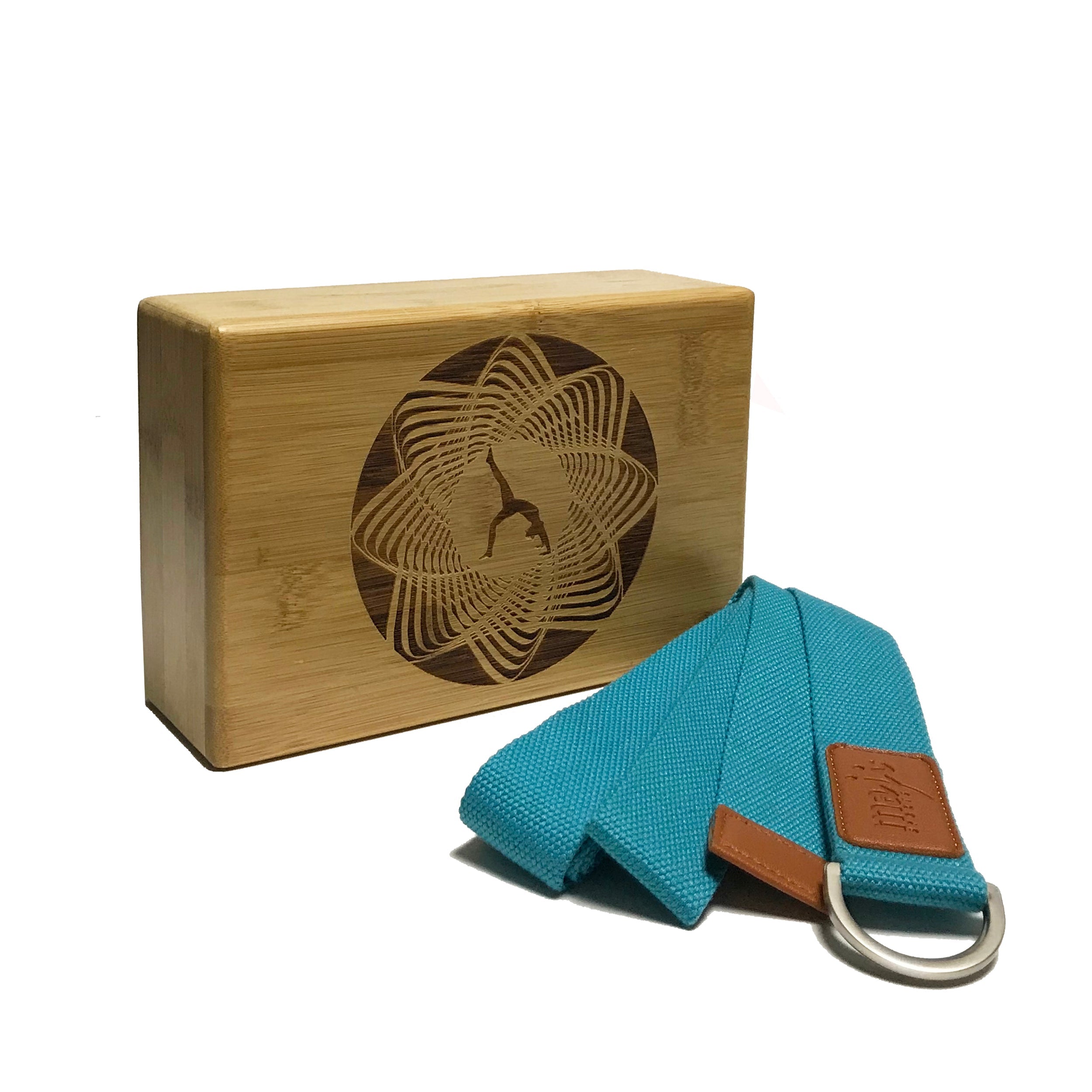 Laser Engraved Bamboo Block & Strap Combo-16