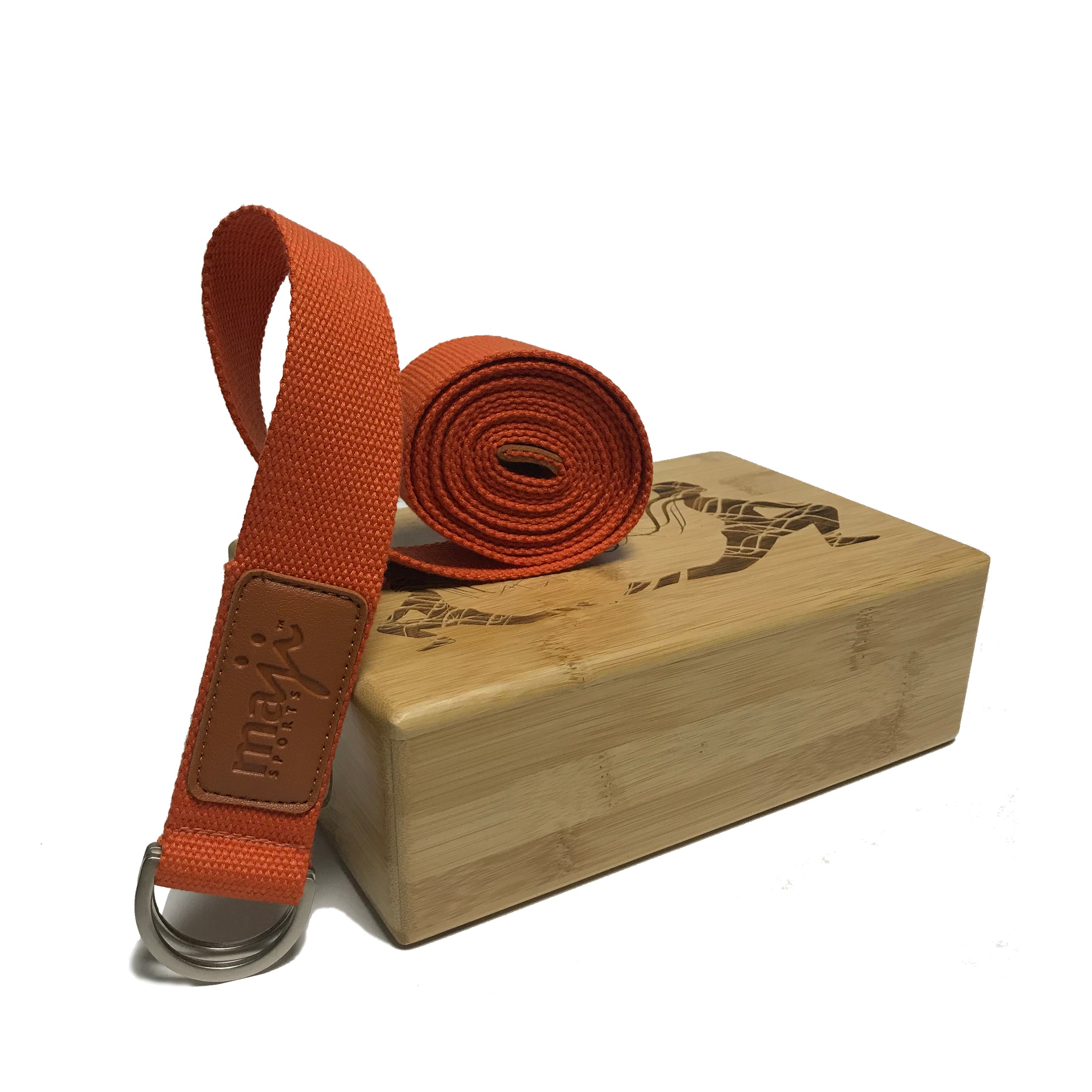 Laser Engraved Bamboo Block & Strap Combo-8