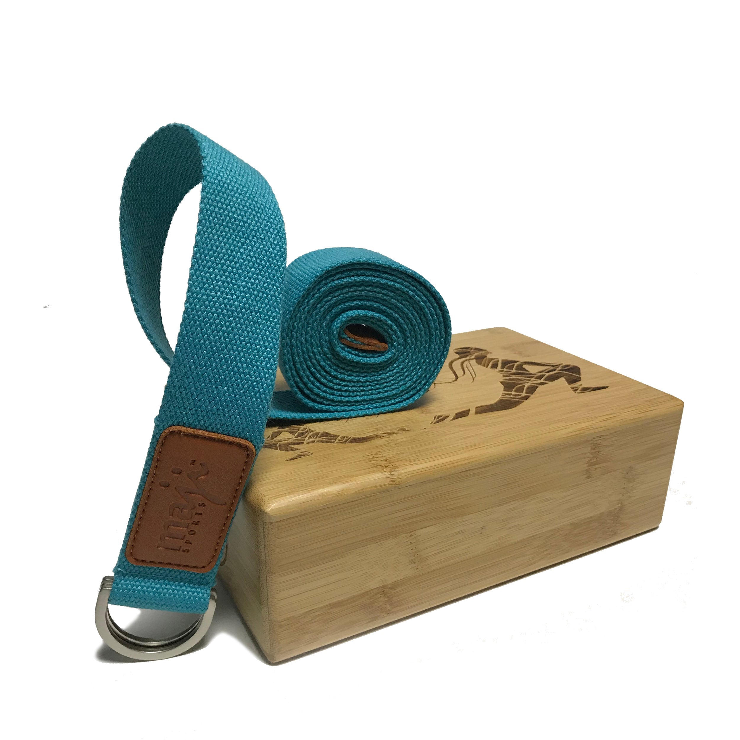 Laser Engraved Bamboo Block & Strap Combo-16