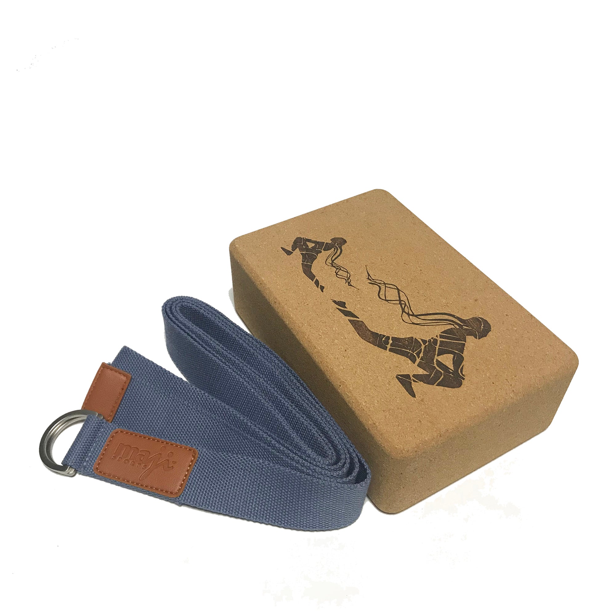 Laser Engraved Cork Block & Strap Combo-0