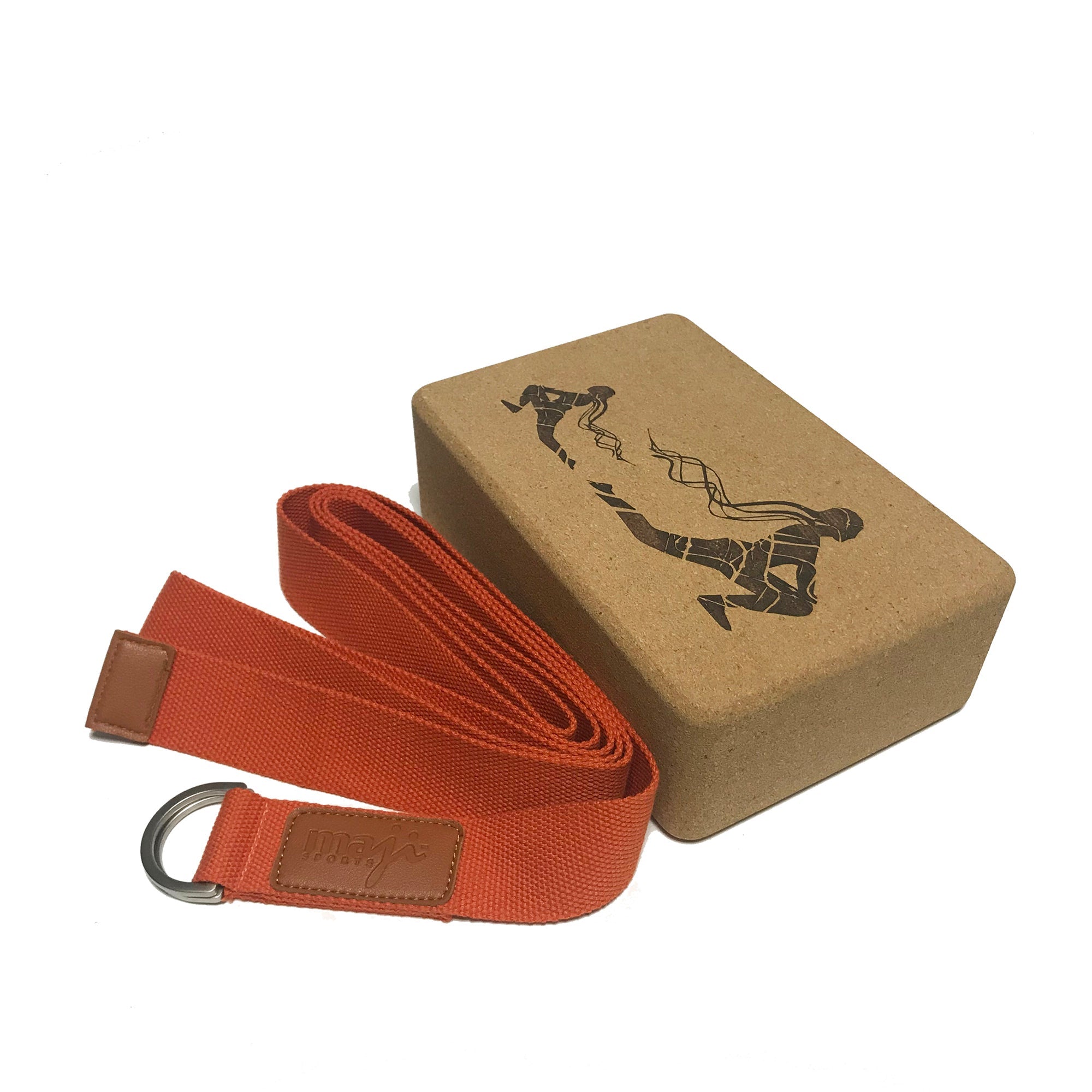 Laser Engraved Cork Block & Strap Combo-8
