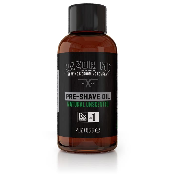 Natural unscented pre shave oil 2oz