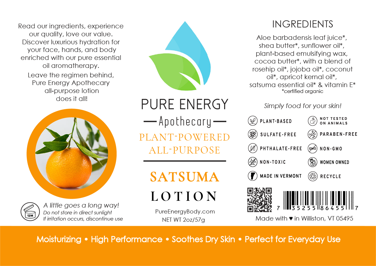 Natural All Purpose Lotion 2 oz (Satsuma)-2