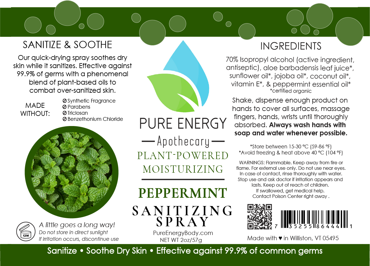 Hand Sanitizer Spray - 2 oz Travel Size (Peppermint)-2