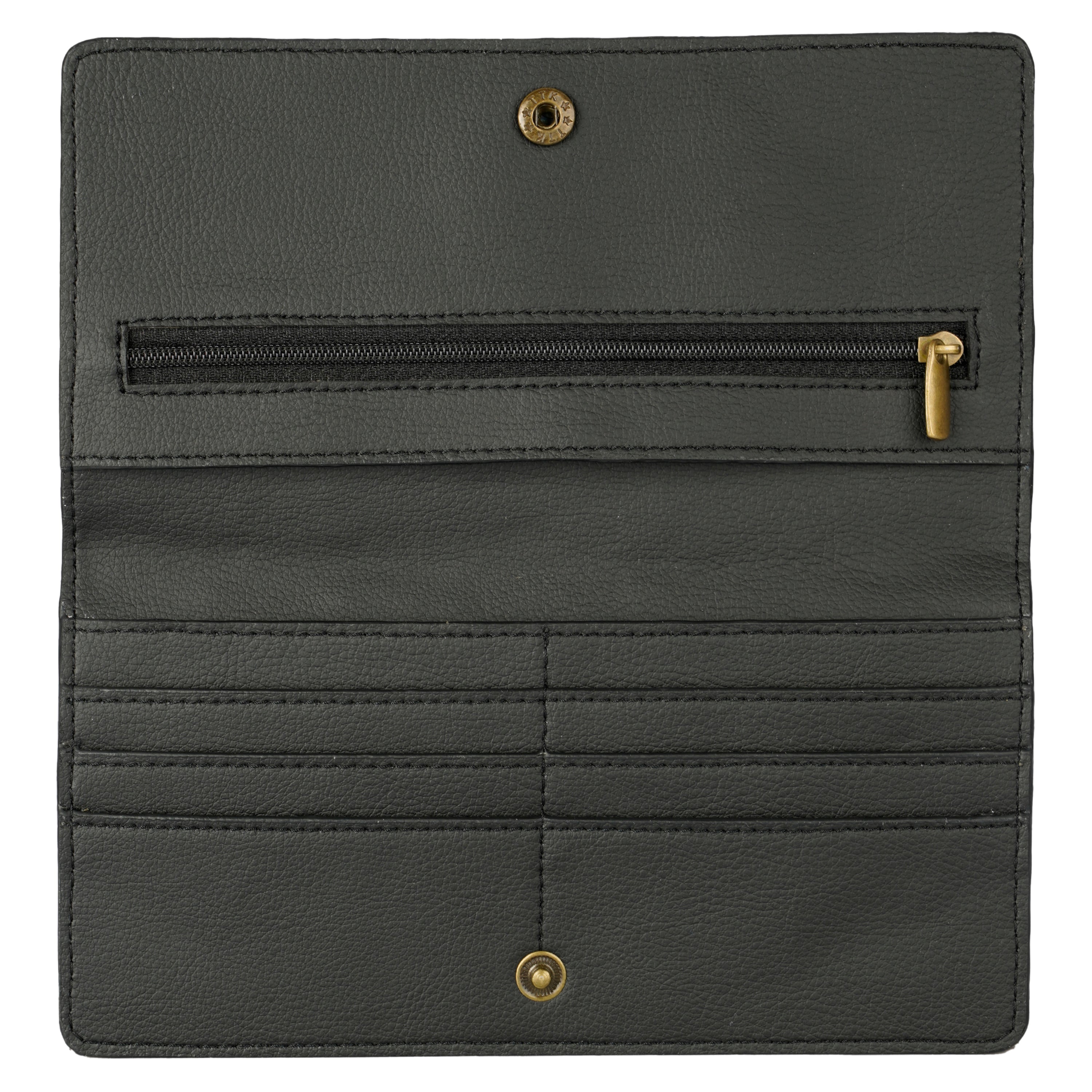 Cactus Leather Slim Wallet - Black-2