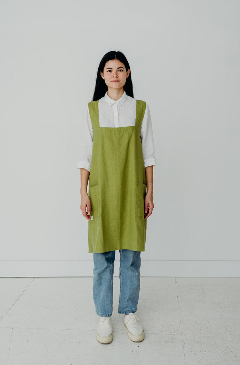Block Smock Japanese Apron-2