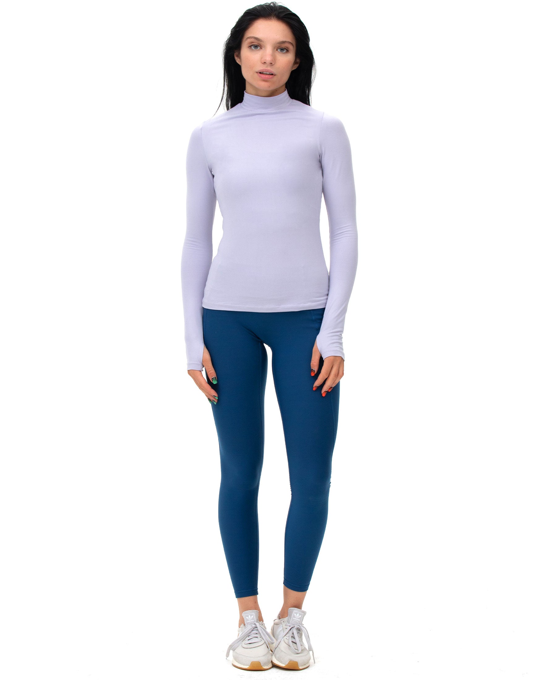 Cozy Mock Neck Long Sleeve-11
