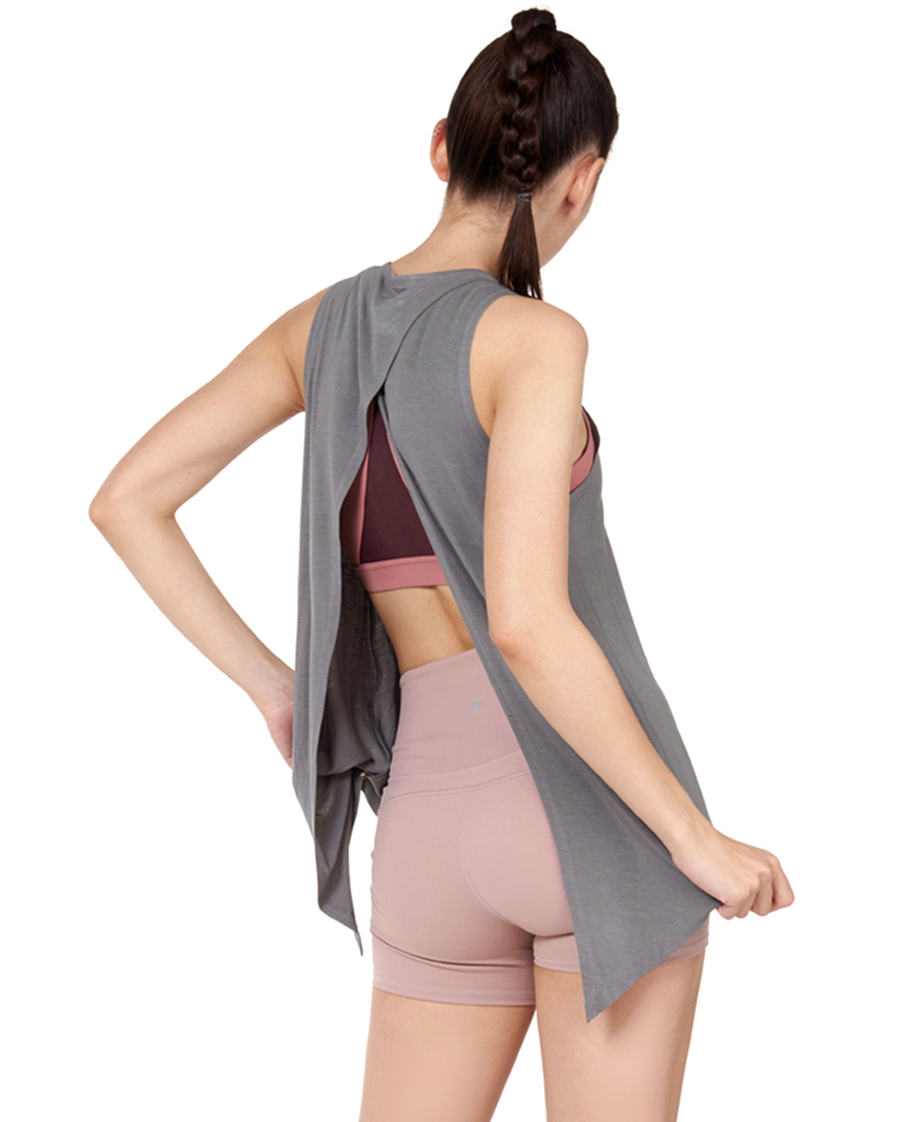 Sophia Modal Slit Tank Top-8