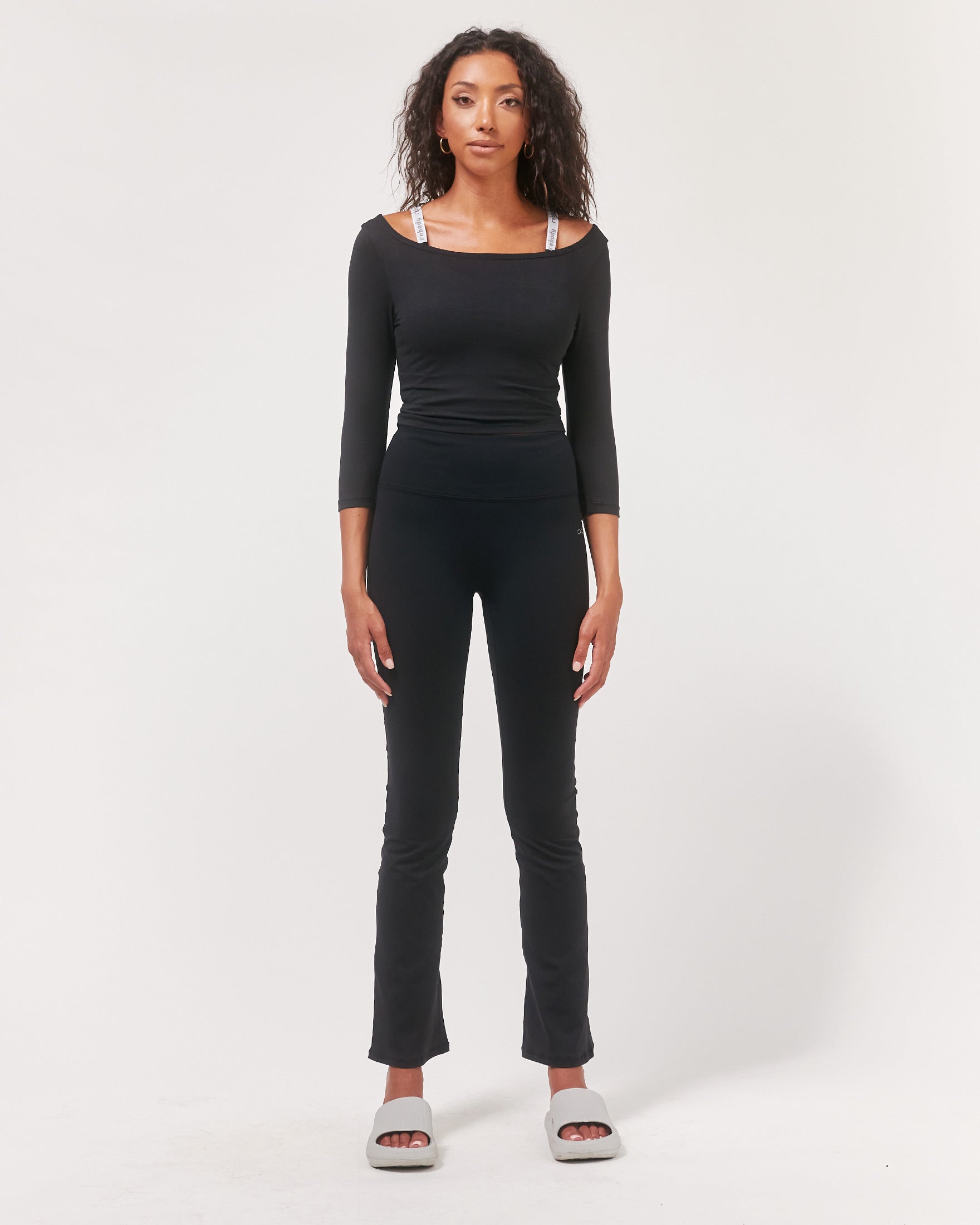 Dynamic Cozy Open Shoulder 3/4 Sleeve-12