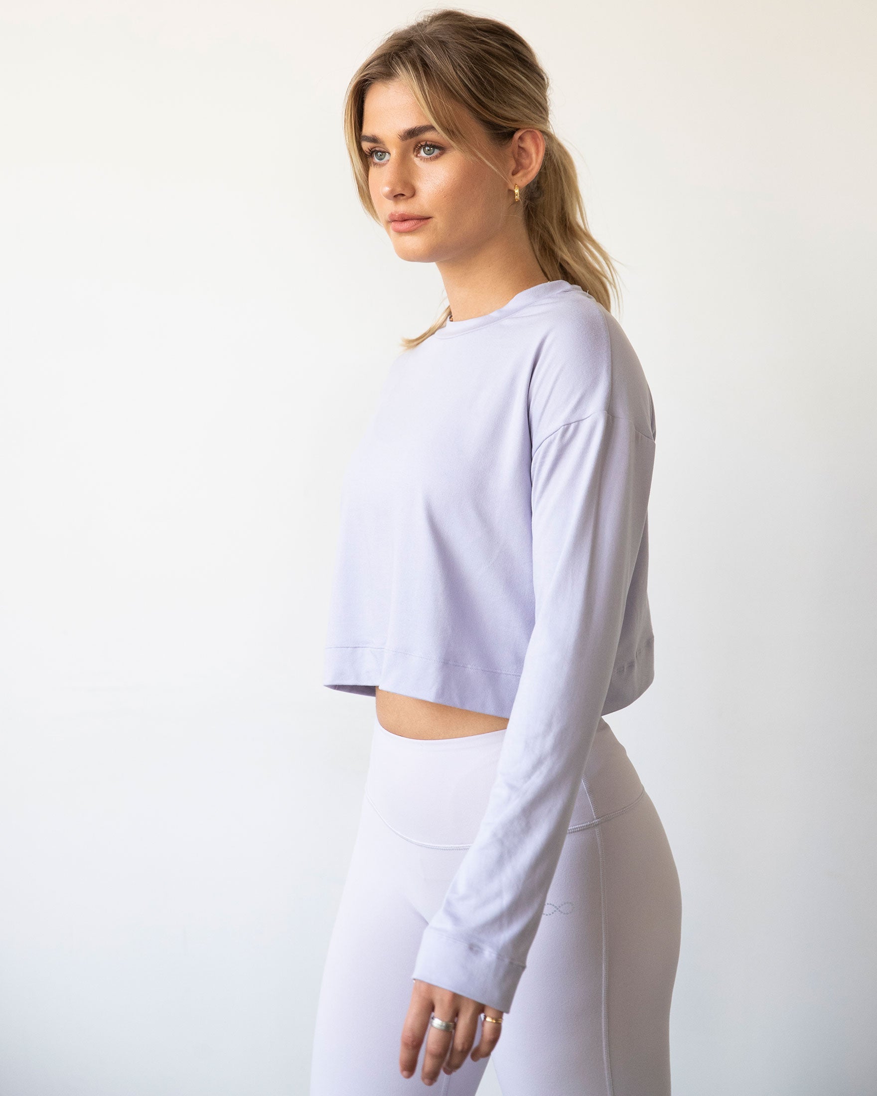 Go With The Flow Crop Long Sleeve-2