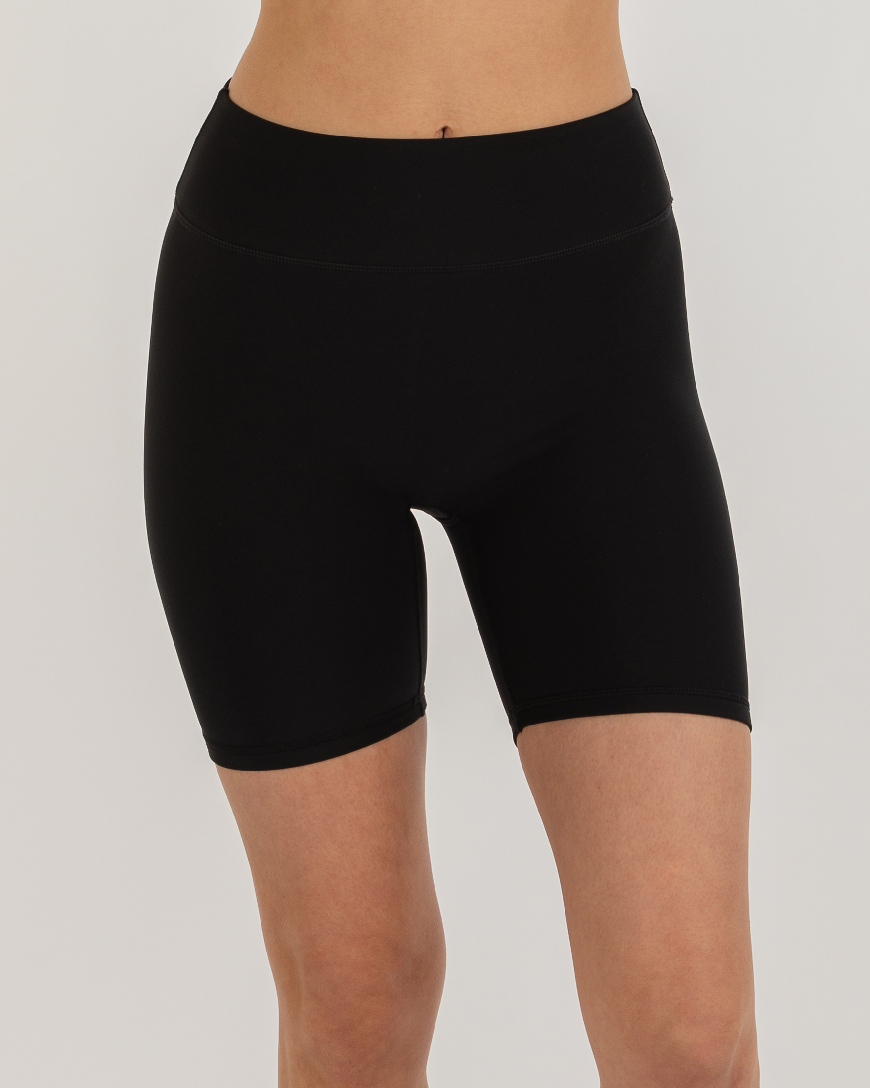 Hybrid Fleece Biker Shorts High Waist 6"-6