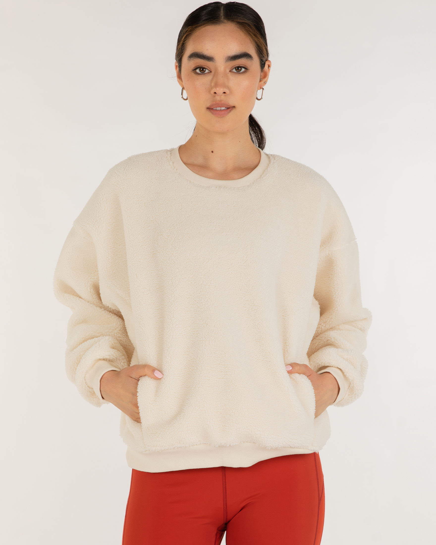 Teddy Sherpa Sweatshirt Micro-Fleece Lined-0