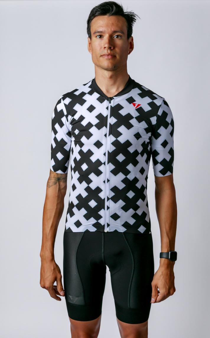NOW ON SALE!!!  Men's ProSpec Rouleur SZ Jersey | #HashTag MACRO | Obsidian Black/White-0