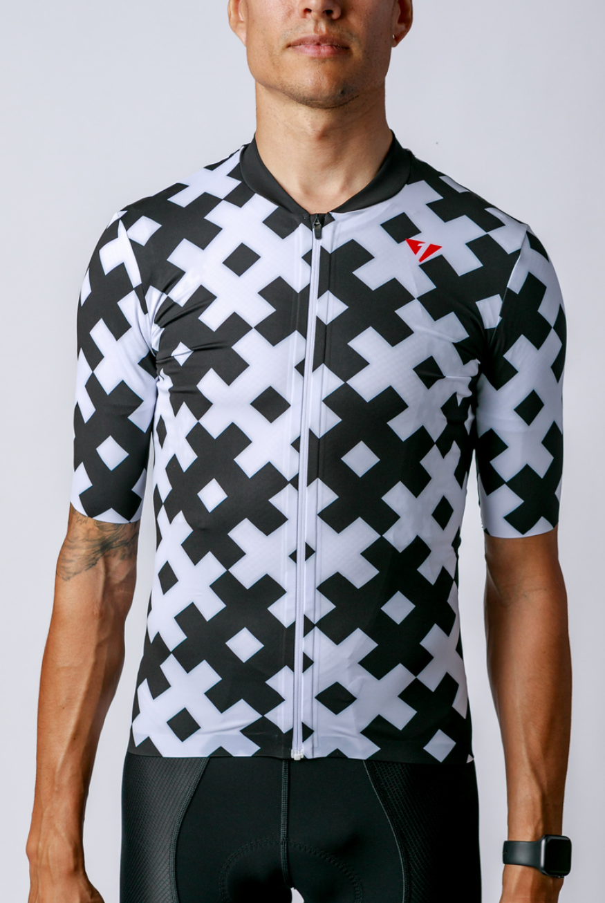 NOW ON SALE!!!  Men's ProSpec Rouleur SZ Jersey | #HashTag MACRO | Obsidian Black/White-2