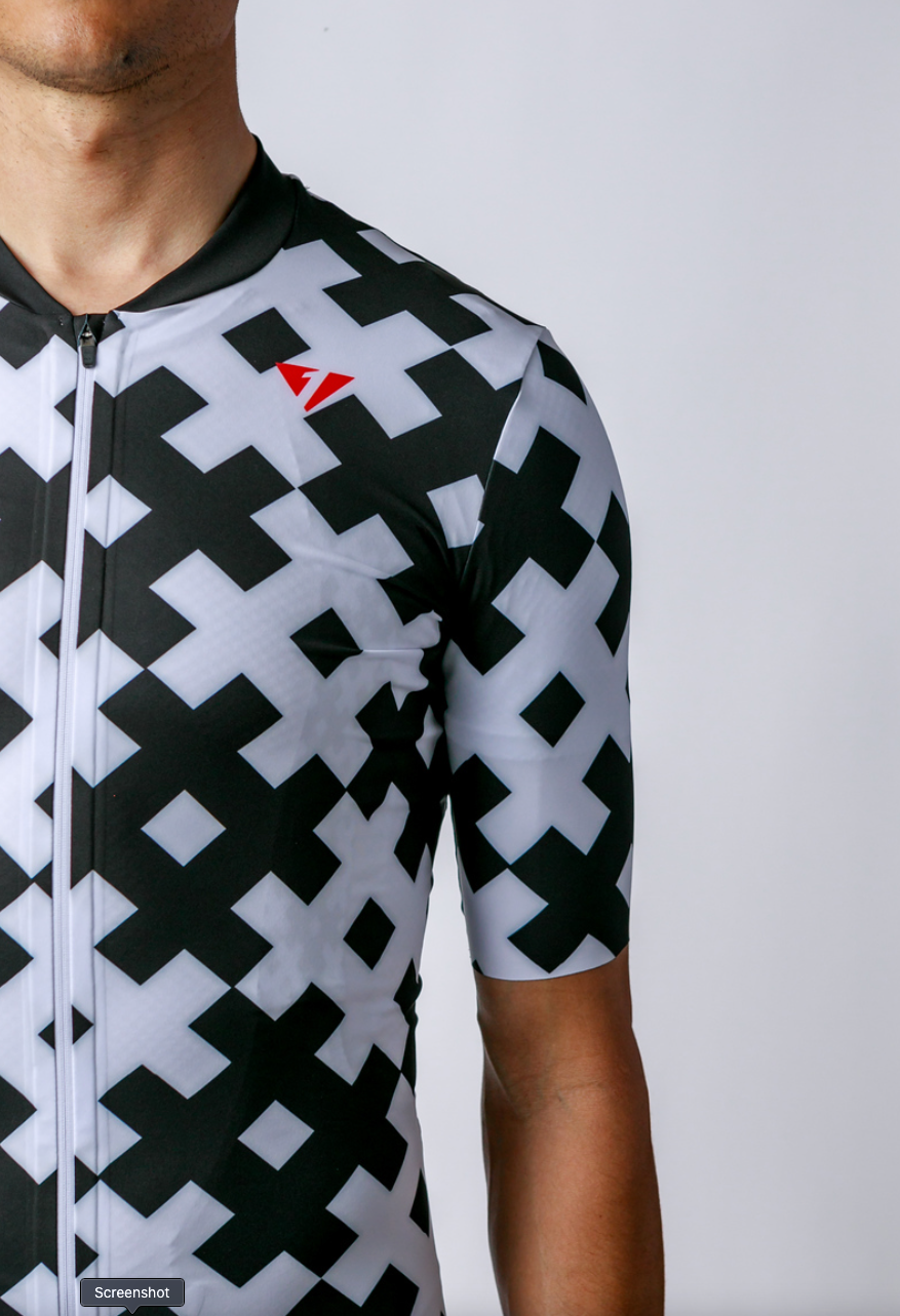 NOW ON SALE!!!  Men's ProSpec Rouleur SZ Jersey | #HashTag MACRO | Obsidian Black/White-3
