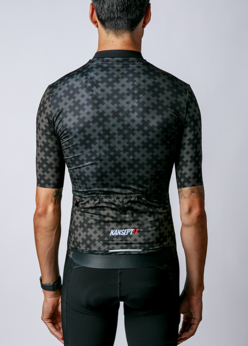 NOW ON SALE!!! Men's ProSpec Rouleur SZ Jersey | #HashTag | Obsidian Black/Asphalt Gray-1