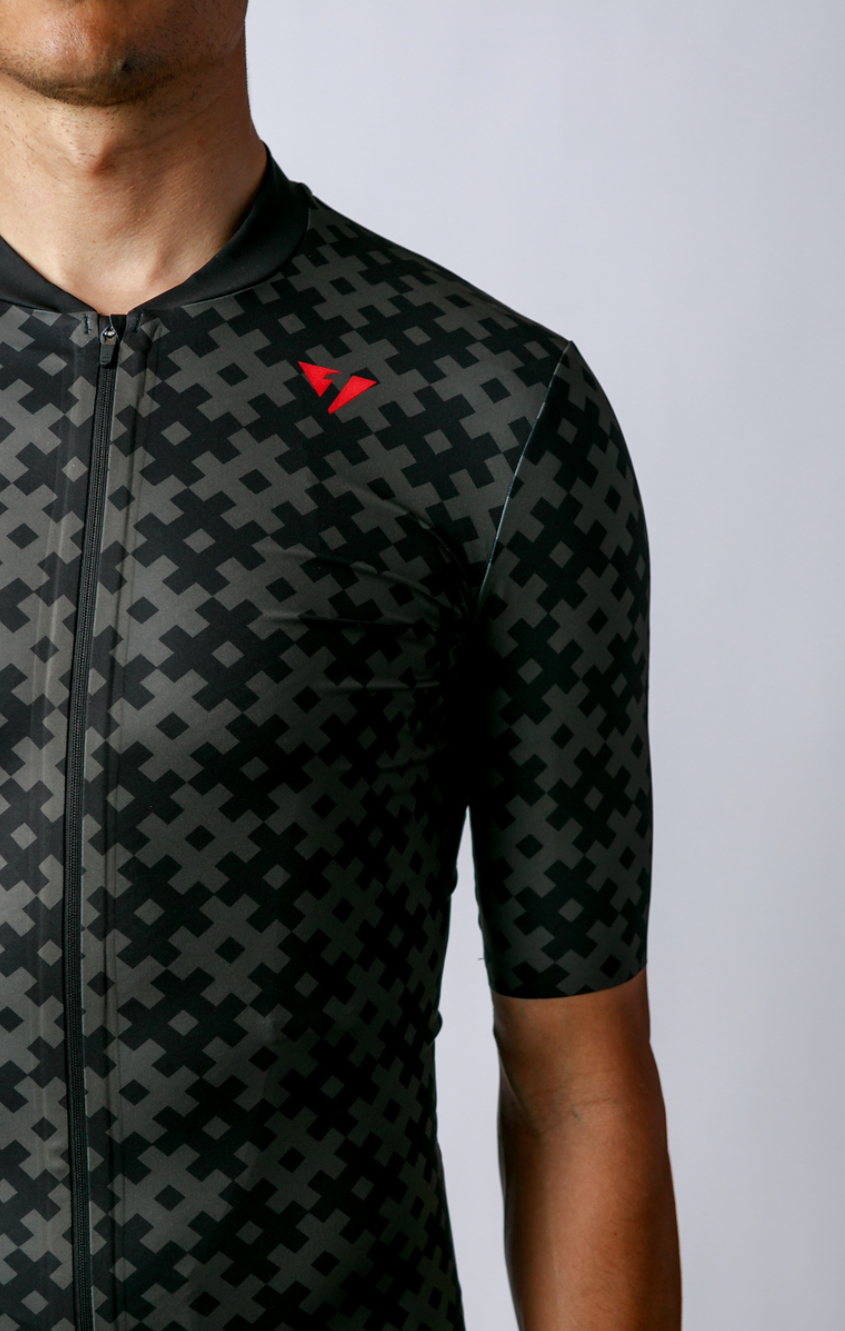 NOW ON SALE!!! Men's ProSpec Rouleur SZ Jersey | #HashTag | Obsidian Black/Asphalt Gray-4