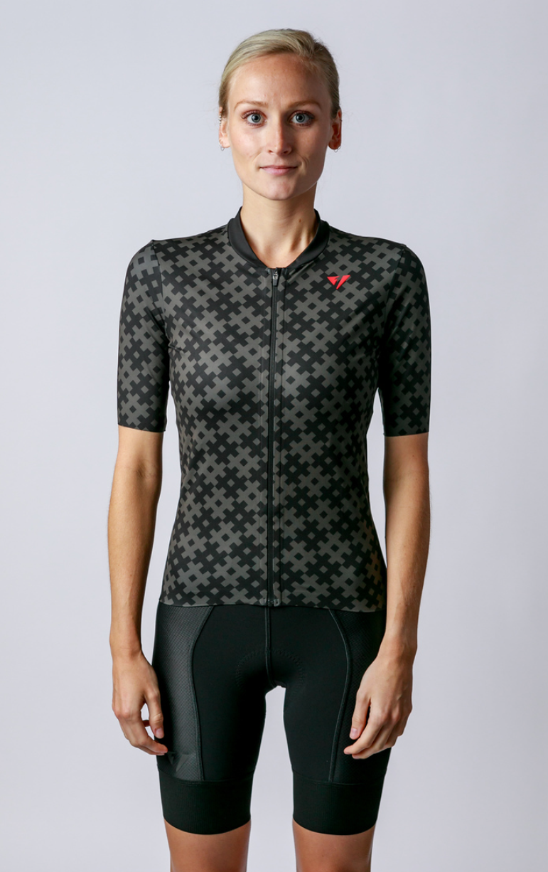 NOW ON SALE!!!  Women's ProSpec Rouleur SZ Jersey | #HashTag | Obsidian Black/Asphalt Gray-0