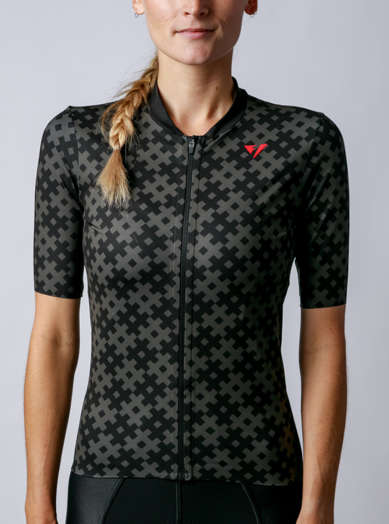 NOW ON SALE!!!  Women's ProSpec Rouleur SZ Jersey | #HashTag | Obsidian Black/Asphalt Gray-3