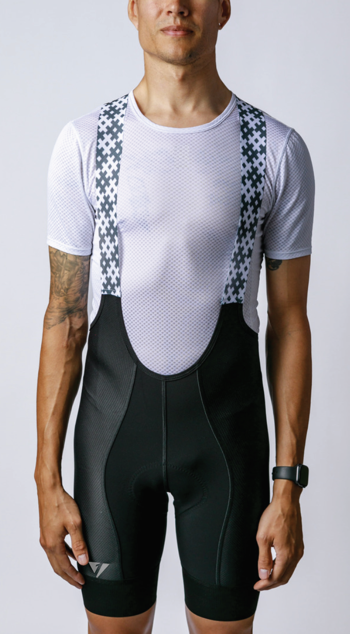 LTD EDITION Men's ProSpec Rouleur Bibshort | Obsidian Black with silver HCP logos-0