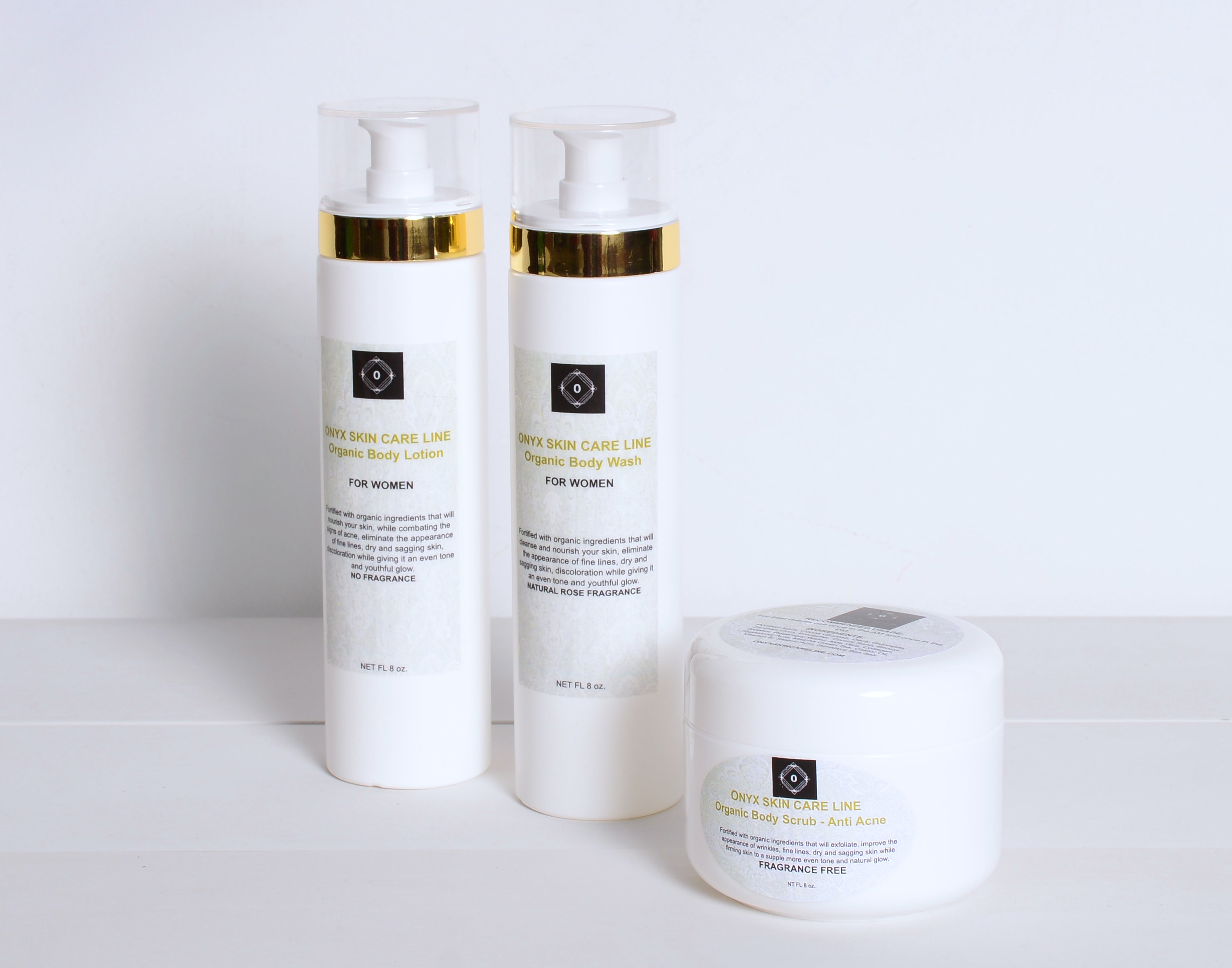 THREE STEP ANTI-ACNE BODY SYSTEM - Body Wash, Scrub and Lotion - Lavender Fragrance - for WOMEN -  ITEM CODE: 647535968858-0