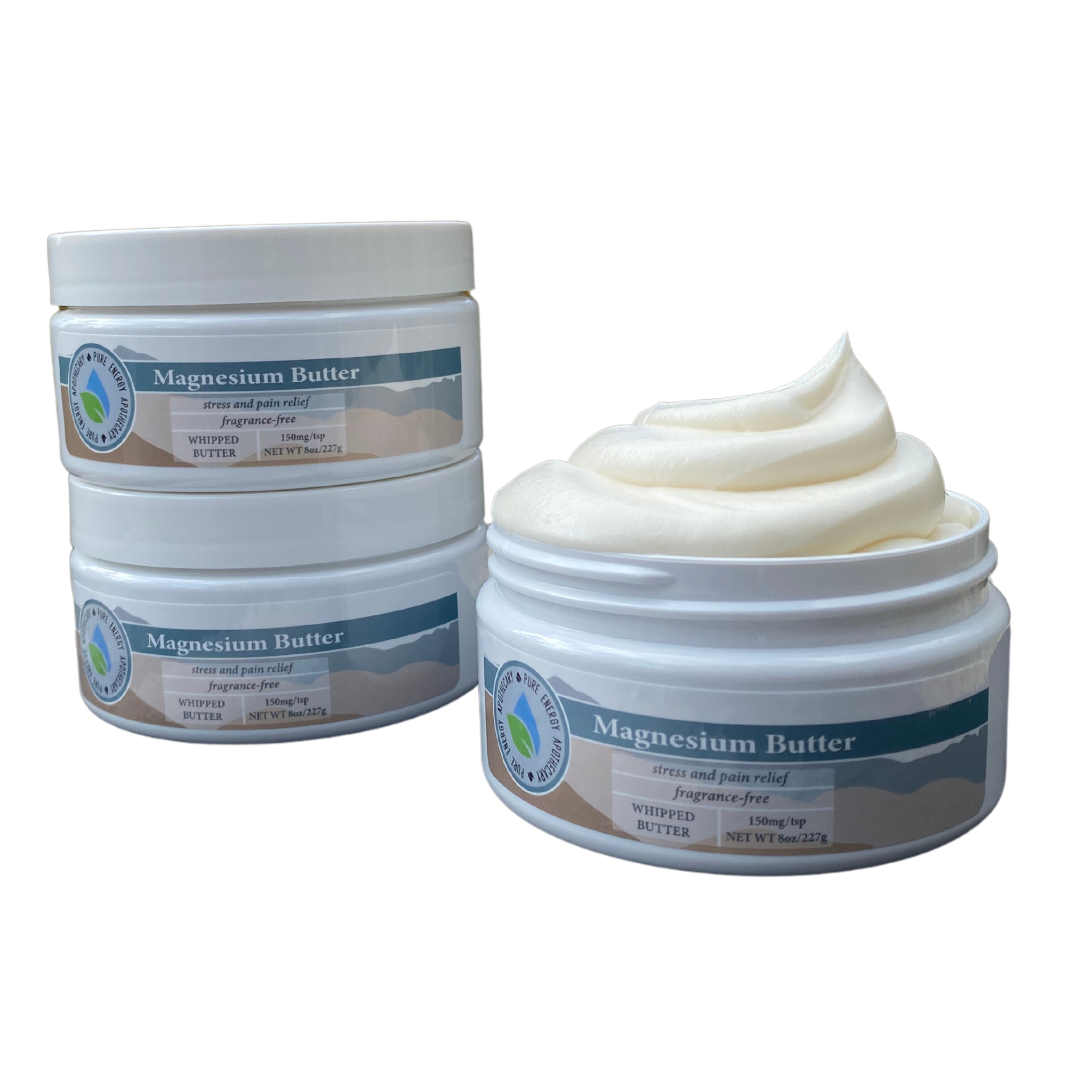 Magnesium Whipped Butter (Pure & Natural, Unscented)-0