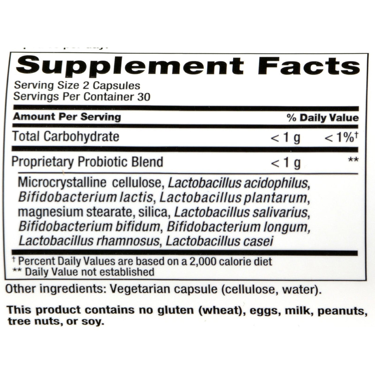 Nutrition Now Pb8 Acidophilus Vegetarian (1x60 CAP)-1