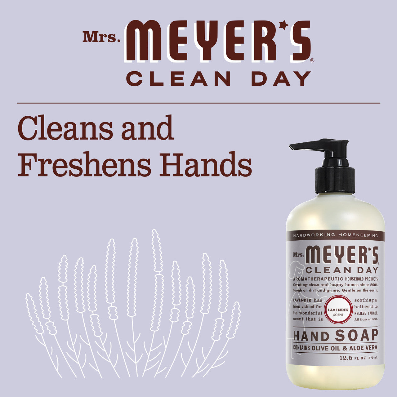 Meyers Lavender Liquid Hand Soap (6x12.5 Oz)-5