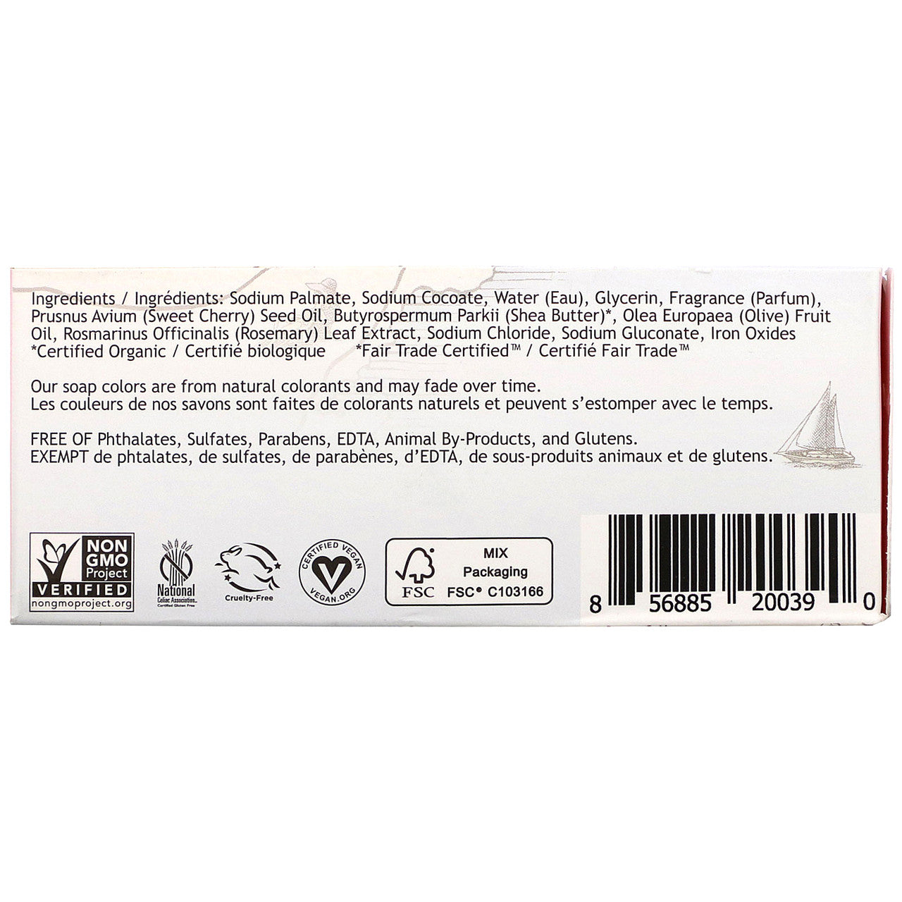 SOF CHRRY BLSSM BAR SOAP ( 1 X 6 OZ   )-2