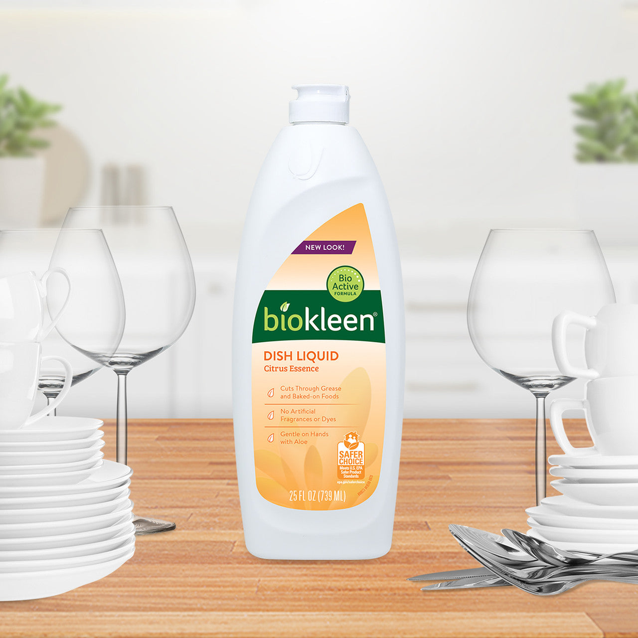 Biokleen Natural Dish Liquid Citrus & Aloe (6x25 OZ)-6